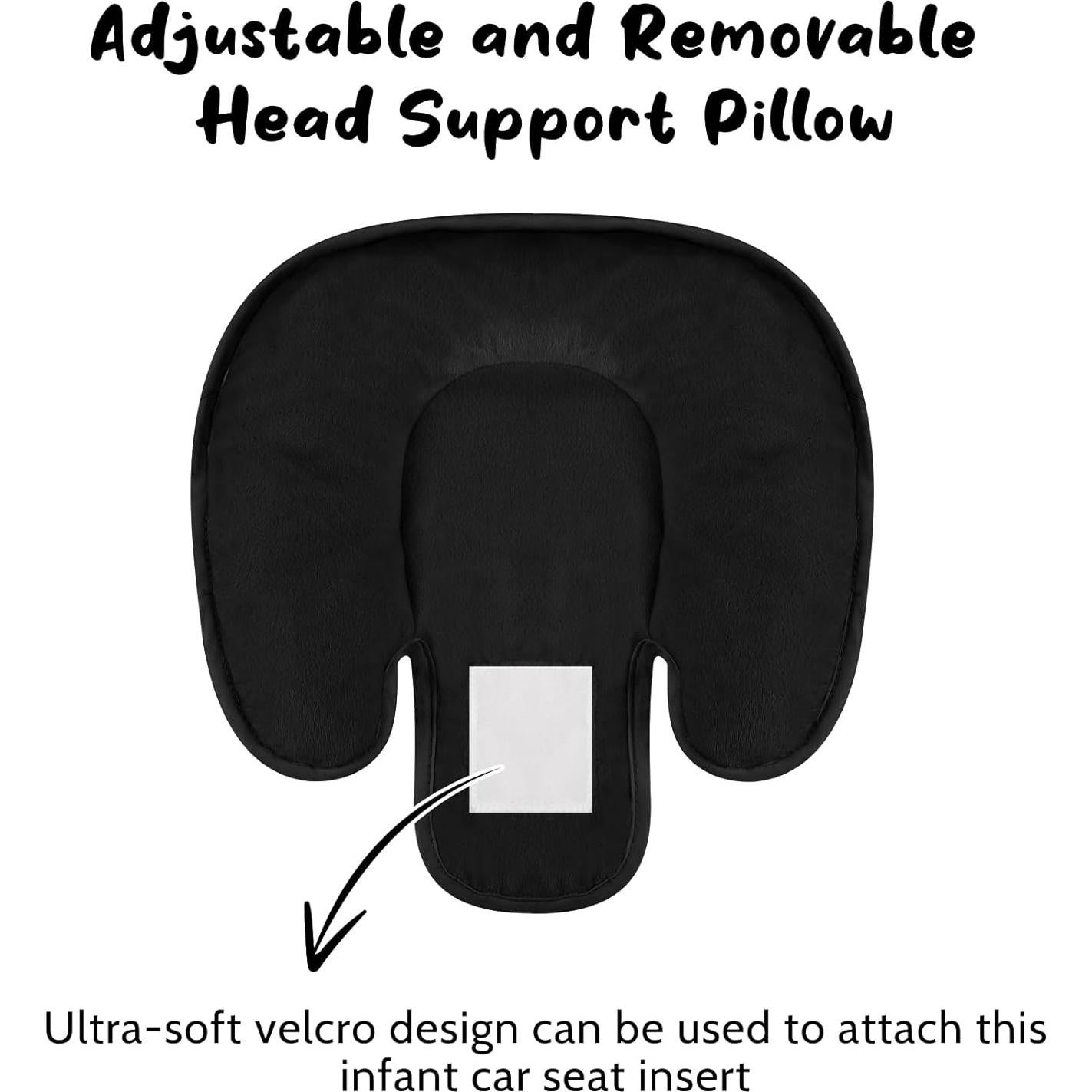 Cojín Soporte para Asiento de Automóvil Bebé GFU Negro 2 en 1