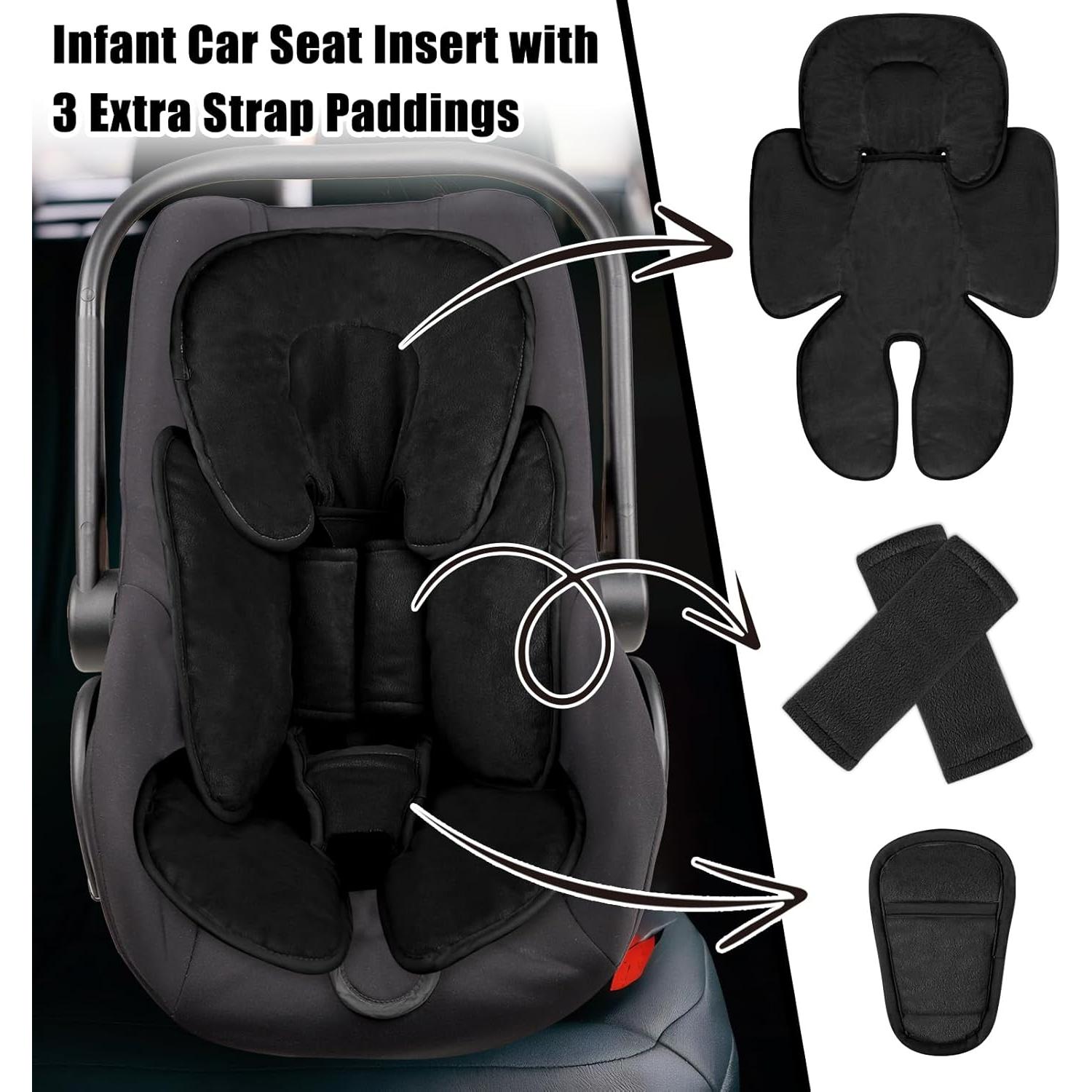 Cojín Soporte para Asiento de Automóvil Bebé GFU Negro 2 en 1