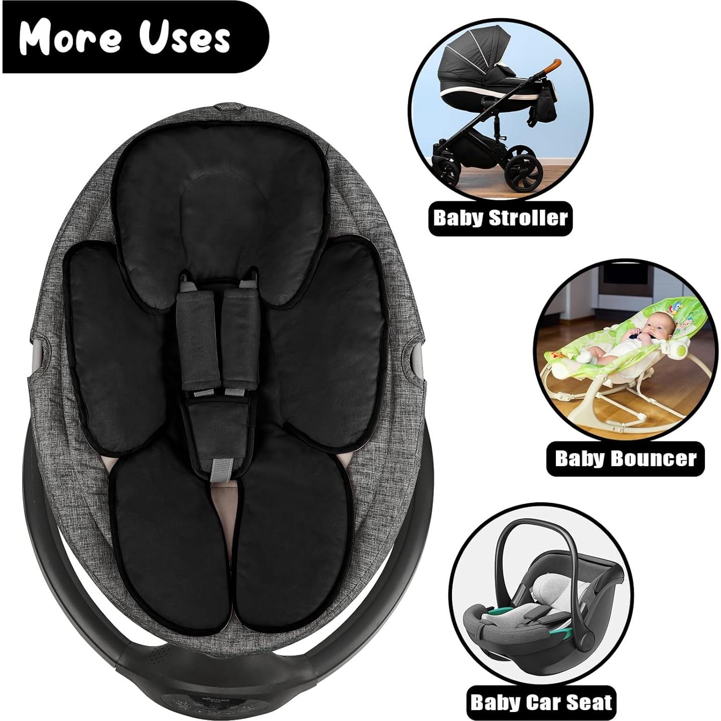 Cojín Soporte para Asiento de Automóvil Bebé GFU Negro 2 en 1