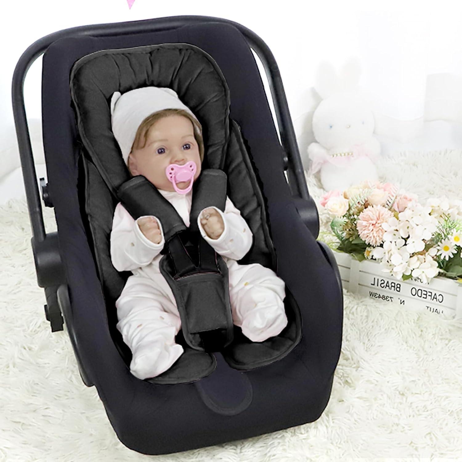 Cojín Soporte para Asiento de Automóvil Bebé GFU Negro 2 en 1