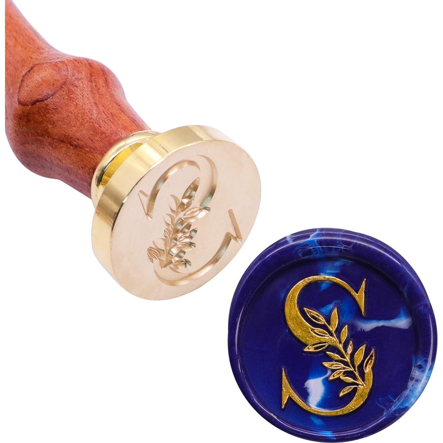 Sello de Cera SWANGSA Inicial S 25mm Vintage para Invitaciones