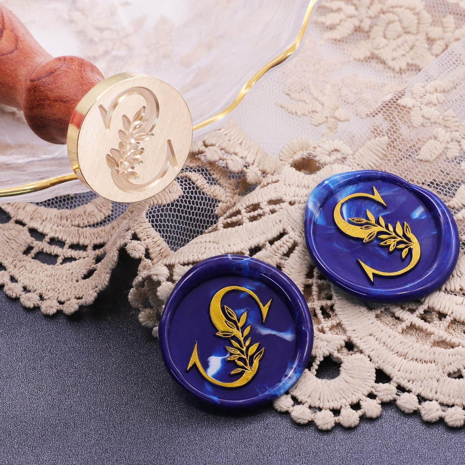 Sello de Cera SWANGSA Inicial S 25mm Vintage para Invitaciones