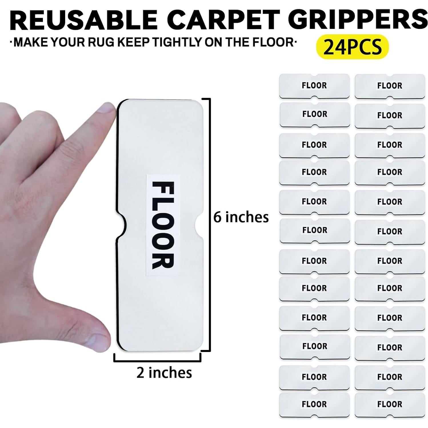 Grippers Antideslizantes para Alfombra Urdar Brunnr - 8 Piezas