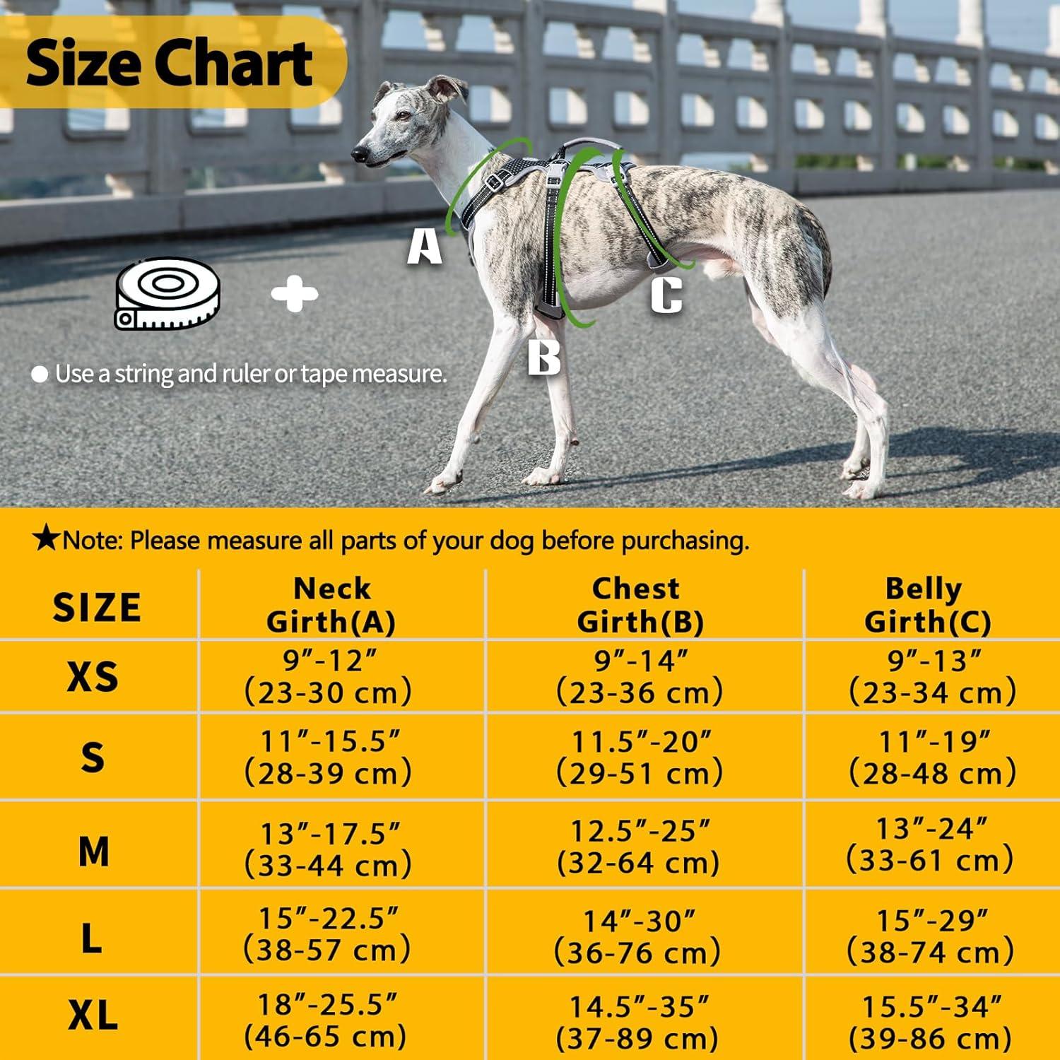 Arnés para Perros HUNTBOO XS Negro Reflectante Ajustable