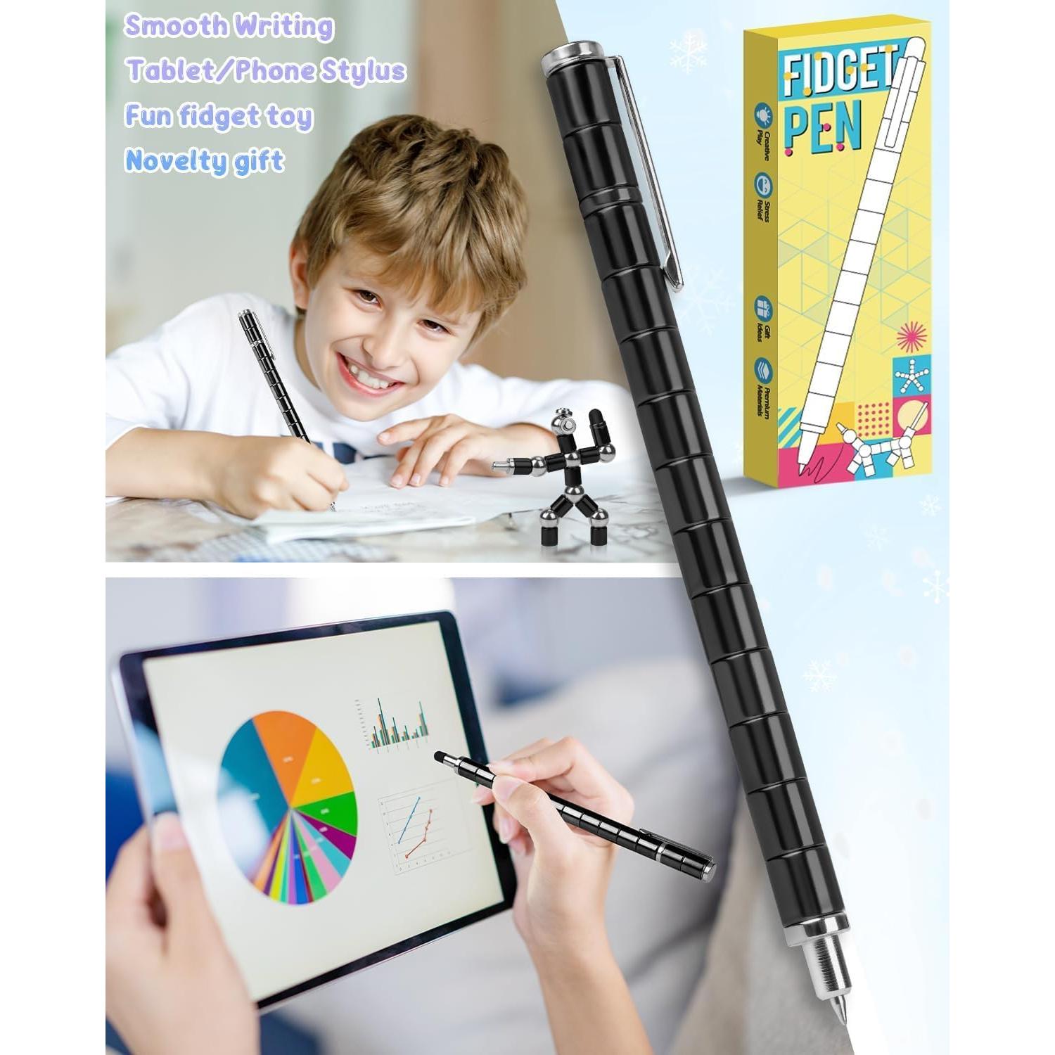 Bolígrafo Magnético Antiestrés PASTACO Negro Carbón