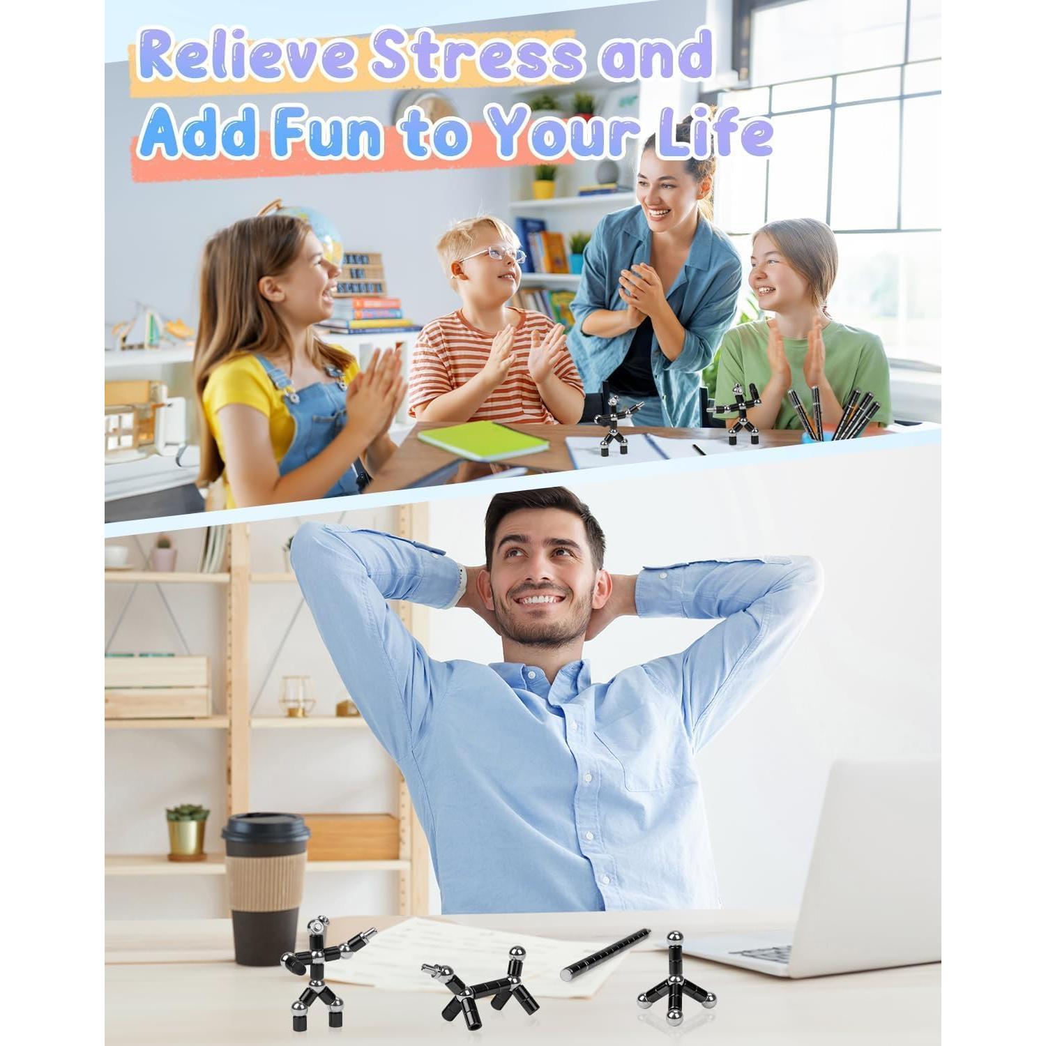 Bolígrafo Magnético Antiestrés PASTACO Negro Carbón