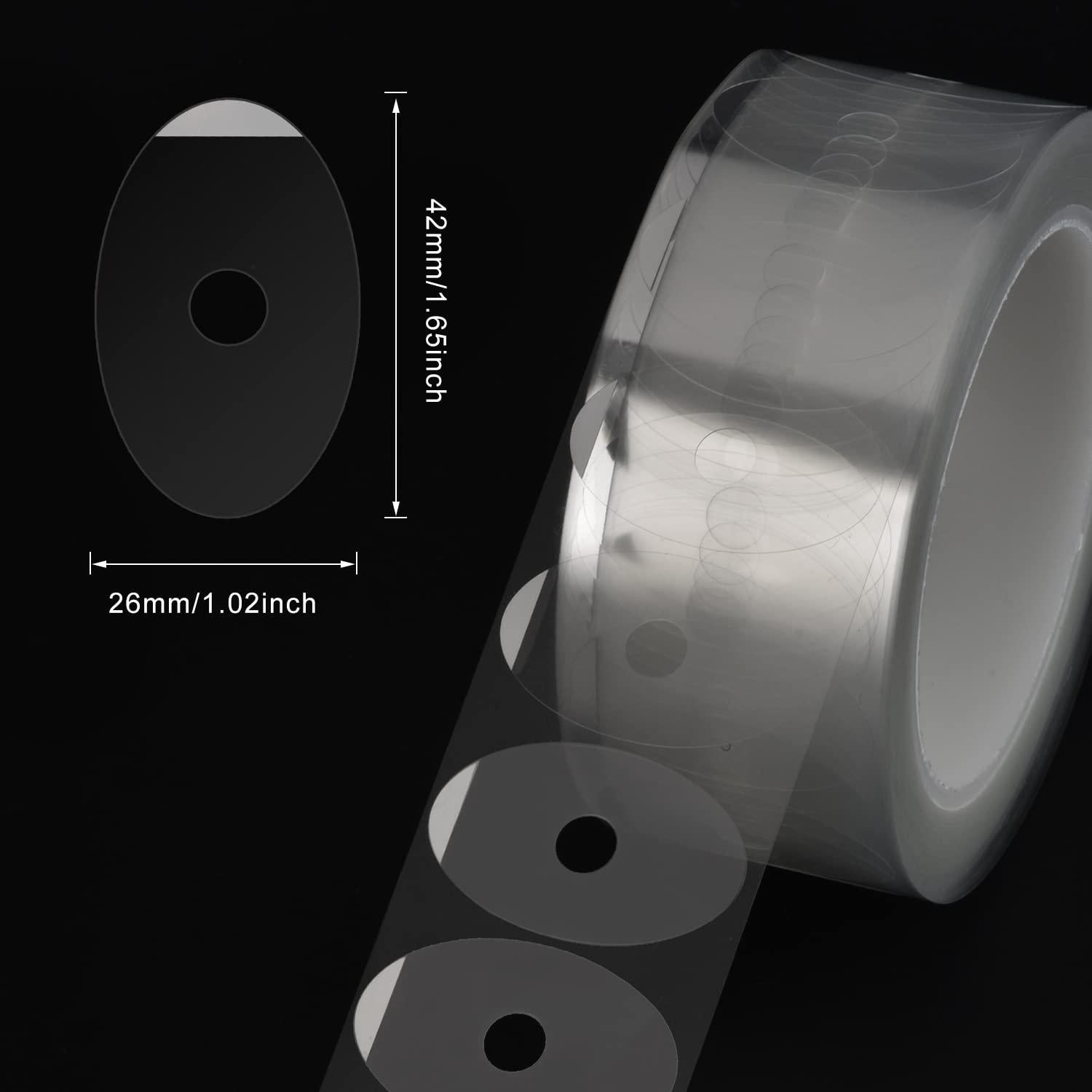 1000 Almohadillas Transparentes Antideslizantes Hasefam 42x26mm