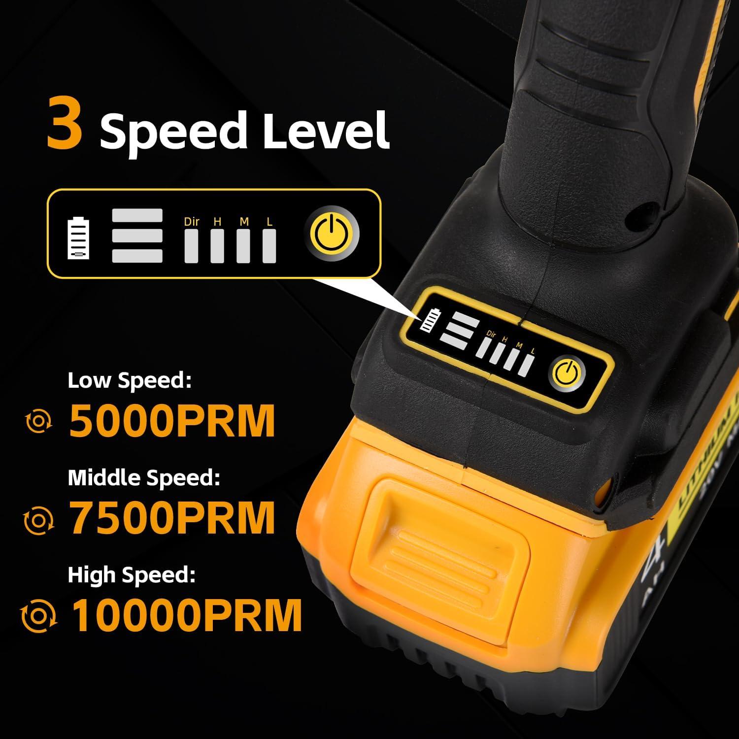 Amoladora Angular Inalámbrica SpomacGek 21V 4-1/2" 10000RPM