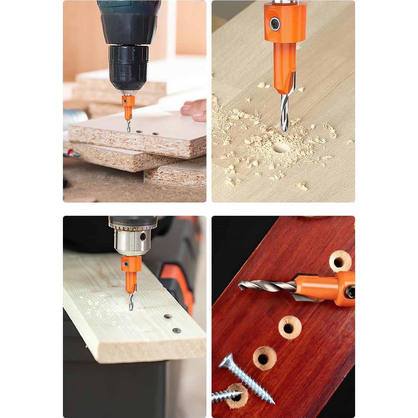 Juego de Brocas de Avellanado Lytool 5 Piezas 8mm Hexagonal