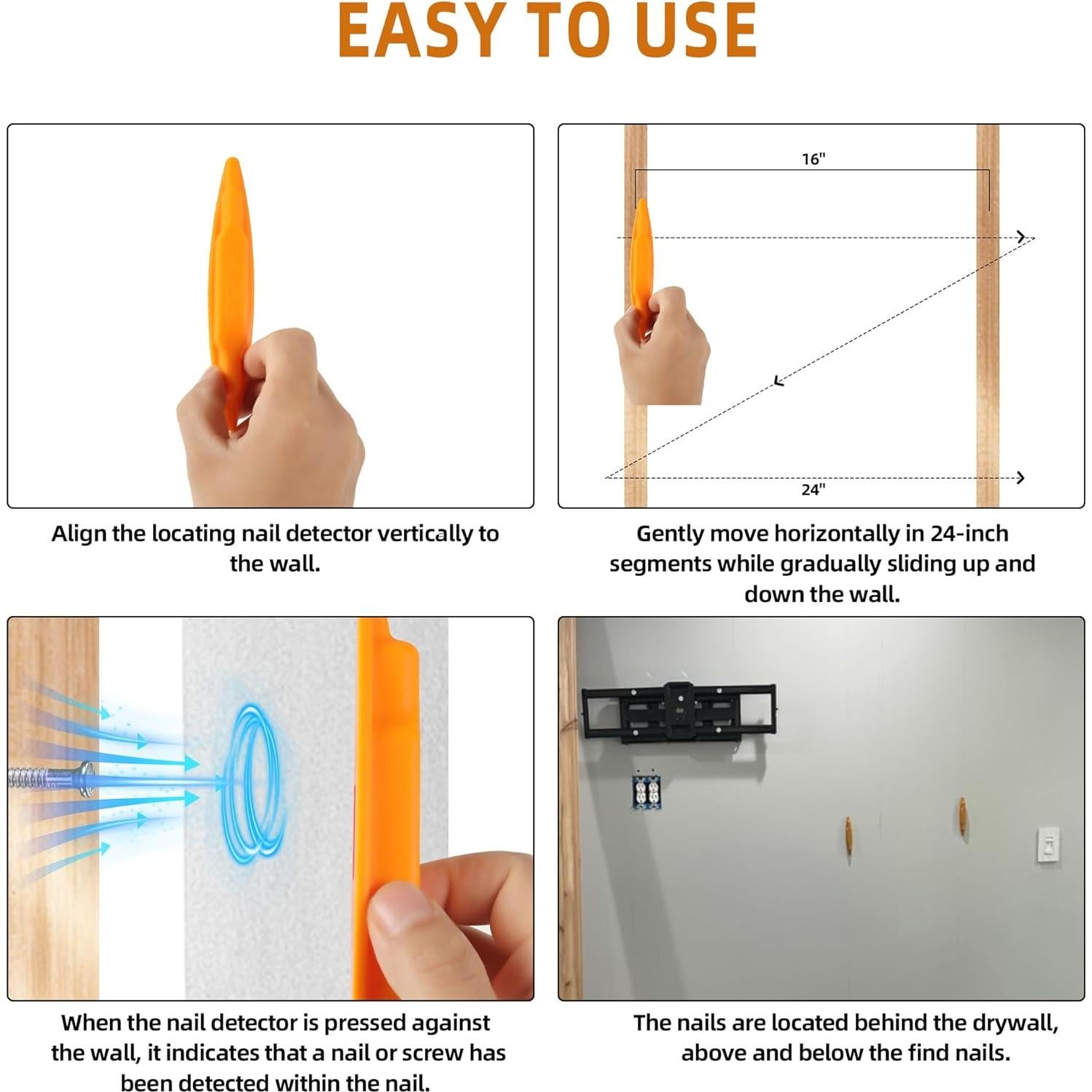 Escáner de Pared Magnético Calvana - Paquete de 2, Sin Baterías