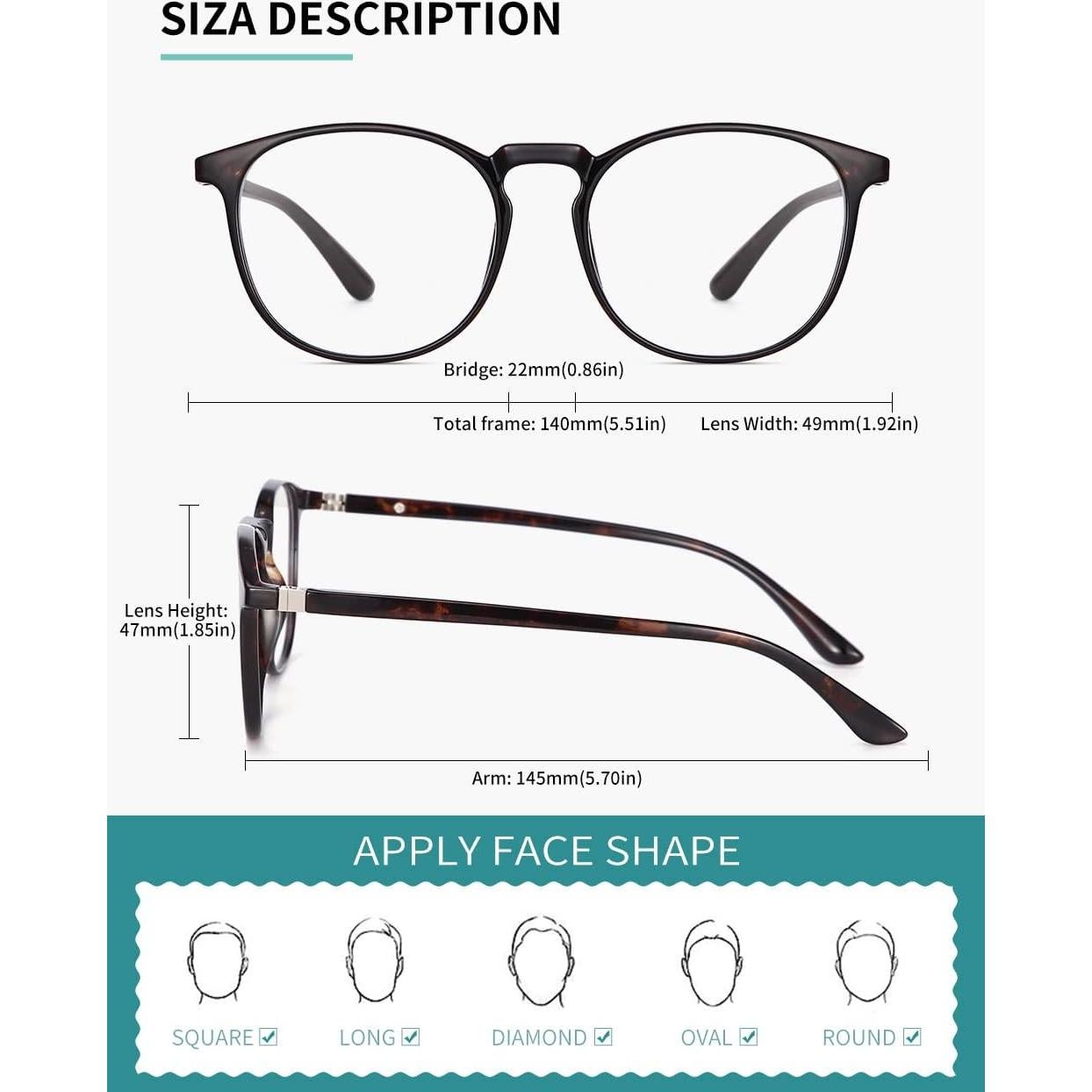 Gafas CNLO Bloqueadoras de Luz Azul Unisex - Montura Ligera