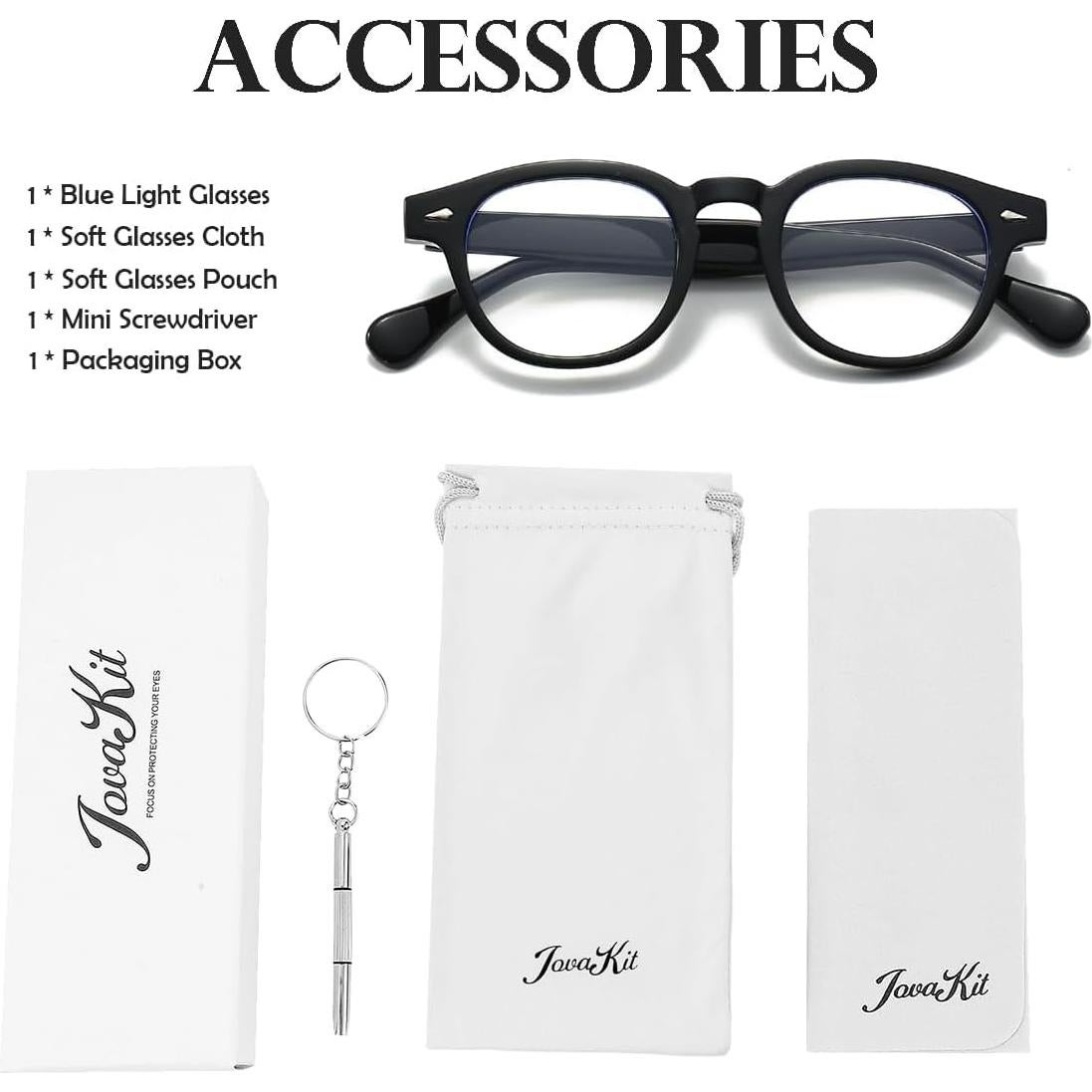 Gafas Bloqueadoras de Luz Azul JOVAKIT Redondas Unisex