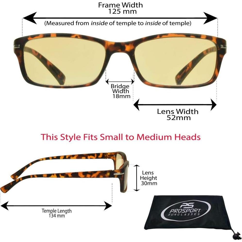 Gafas de lectura proSPORT con bloqueo de luz azul 1.0x unisex