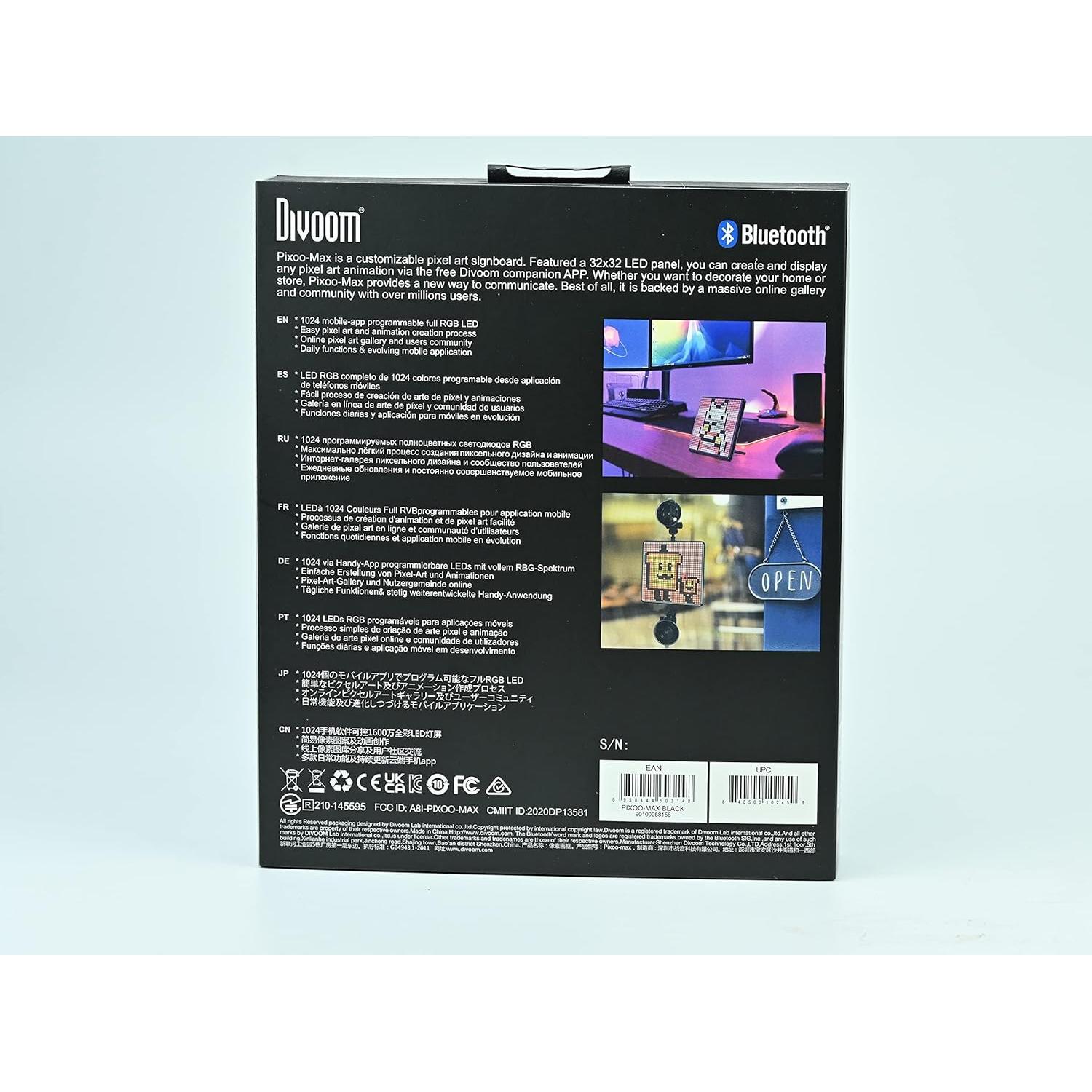 Divoom Pixoo-Max Pantalla LED 32x32 para Decoración