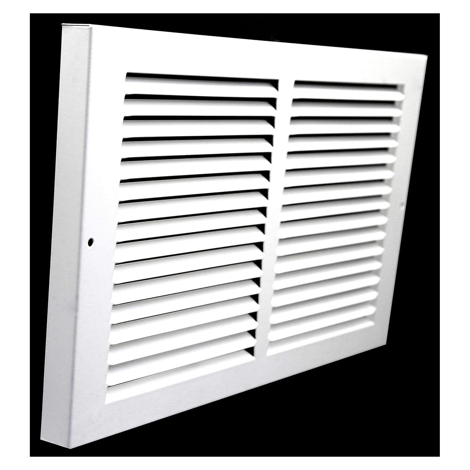 Rejilla de Retorno de Aire HVAC Premium 30 x 10 cm - Blanca