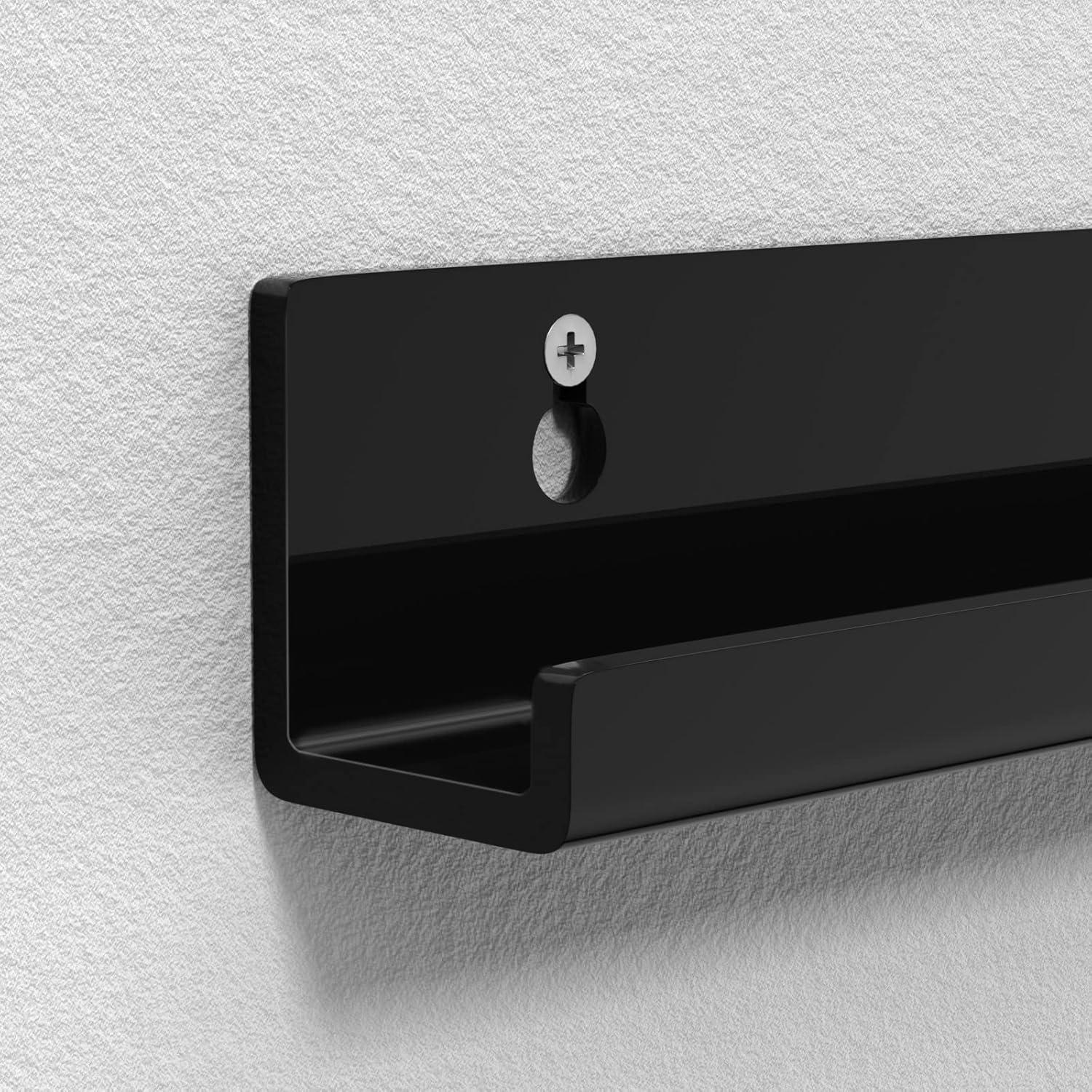 Estante de Exhibición de Discos de Vinilo FEMELI - 6 Piezas Acrílico Negro