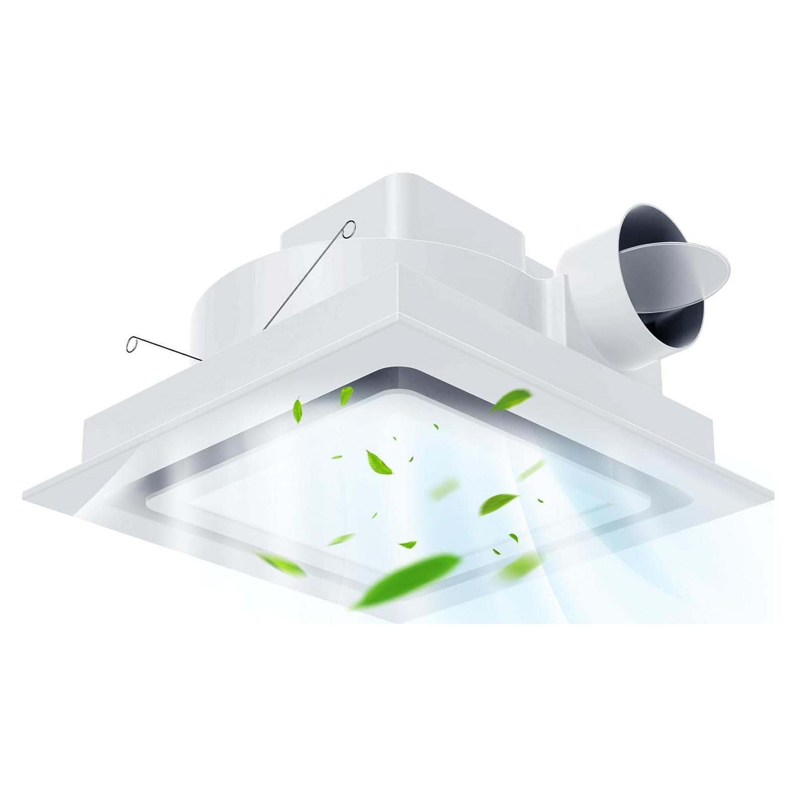 Ventilador Extractor de Baño Gopper con Luz LED 12W 141CFM