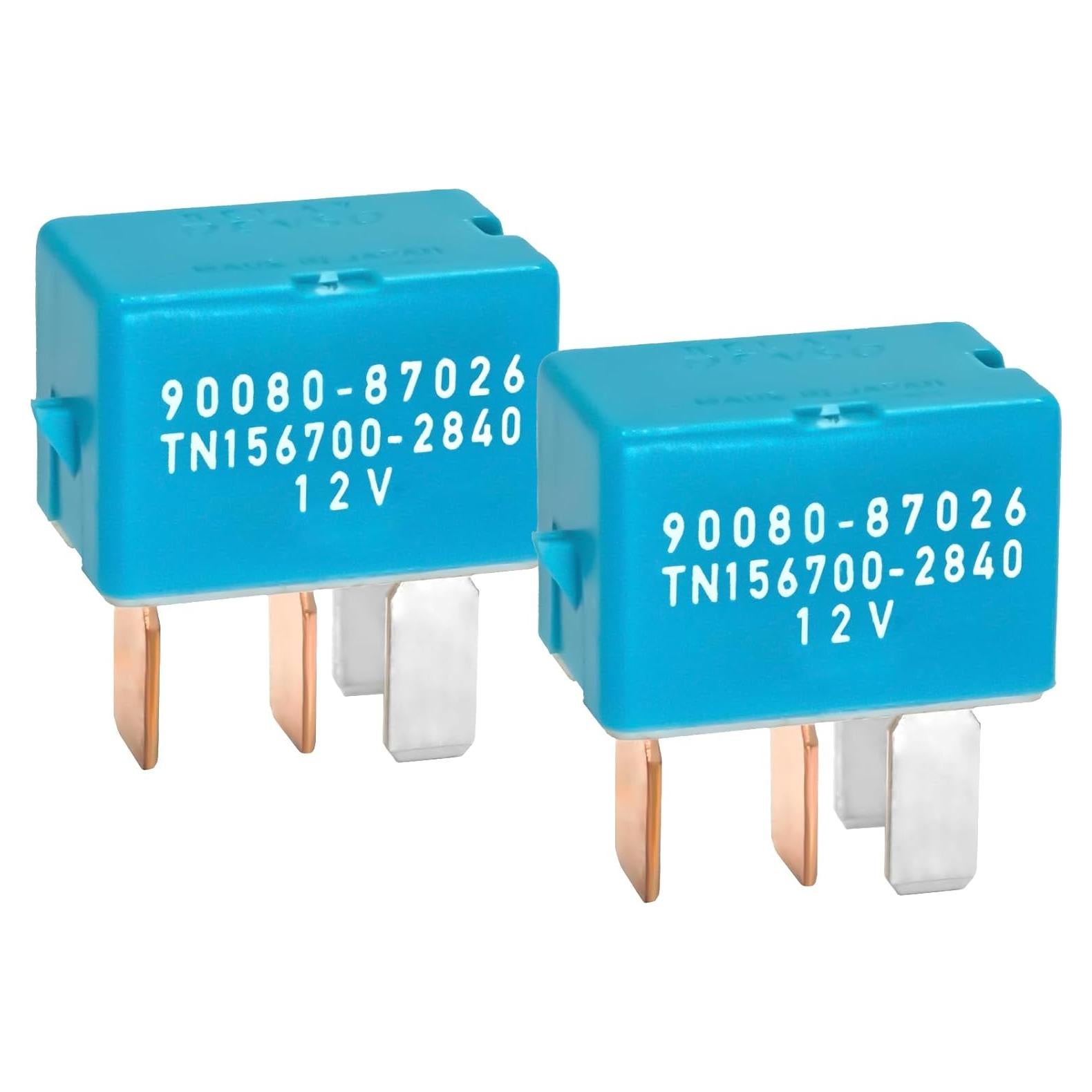 Relé AC 12VDC 4PIN Casalytics - Paquete de 2 para Toyota