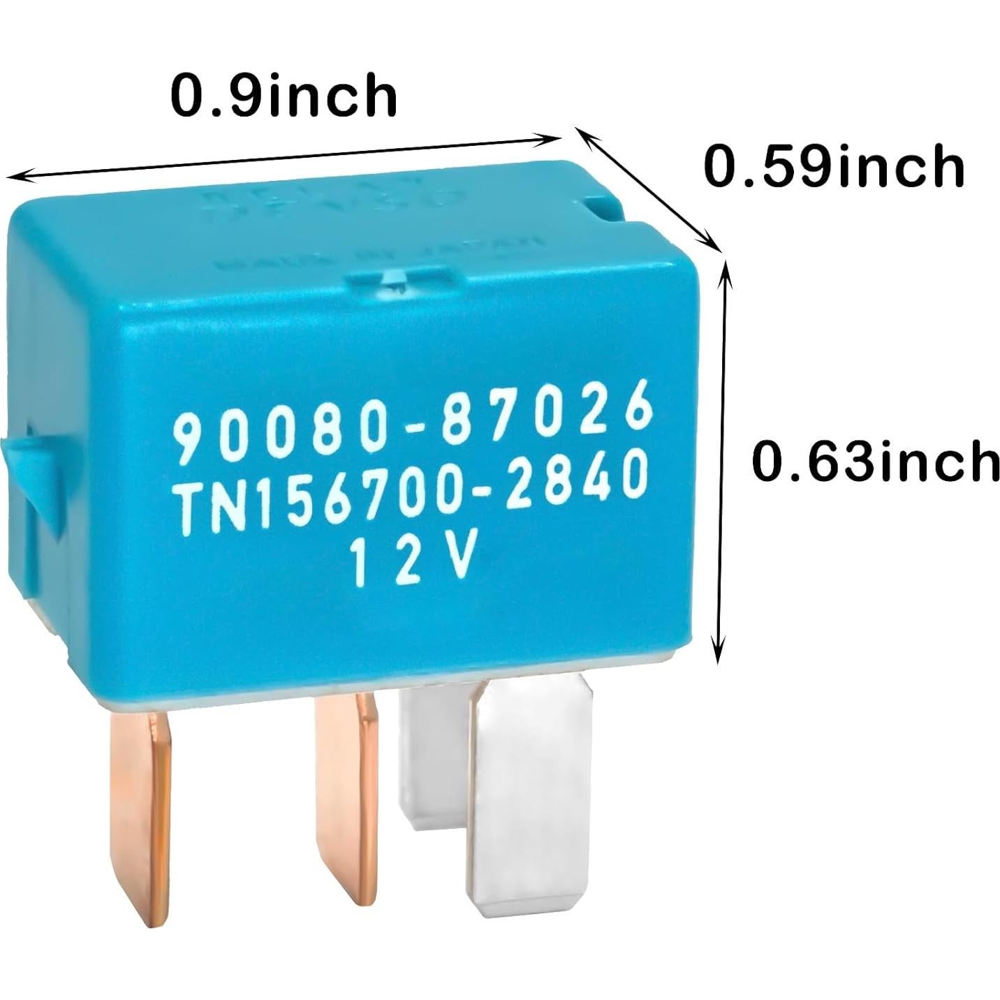 Relé AC 12VDC 4PIN Casalytics - Paquete de 2 para Toyota