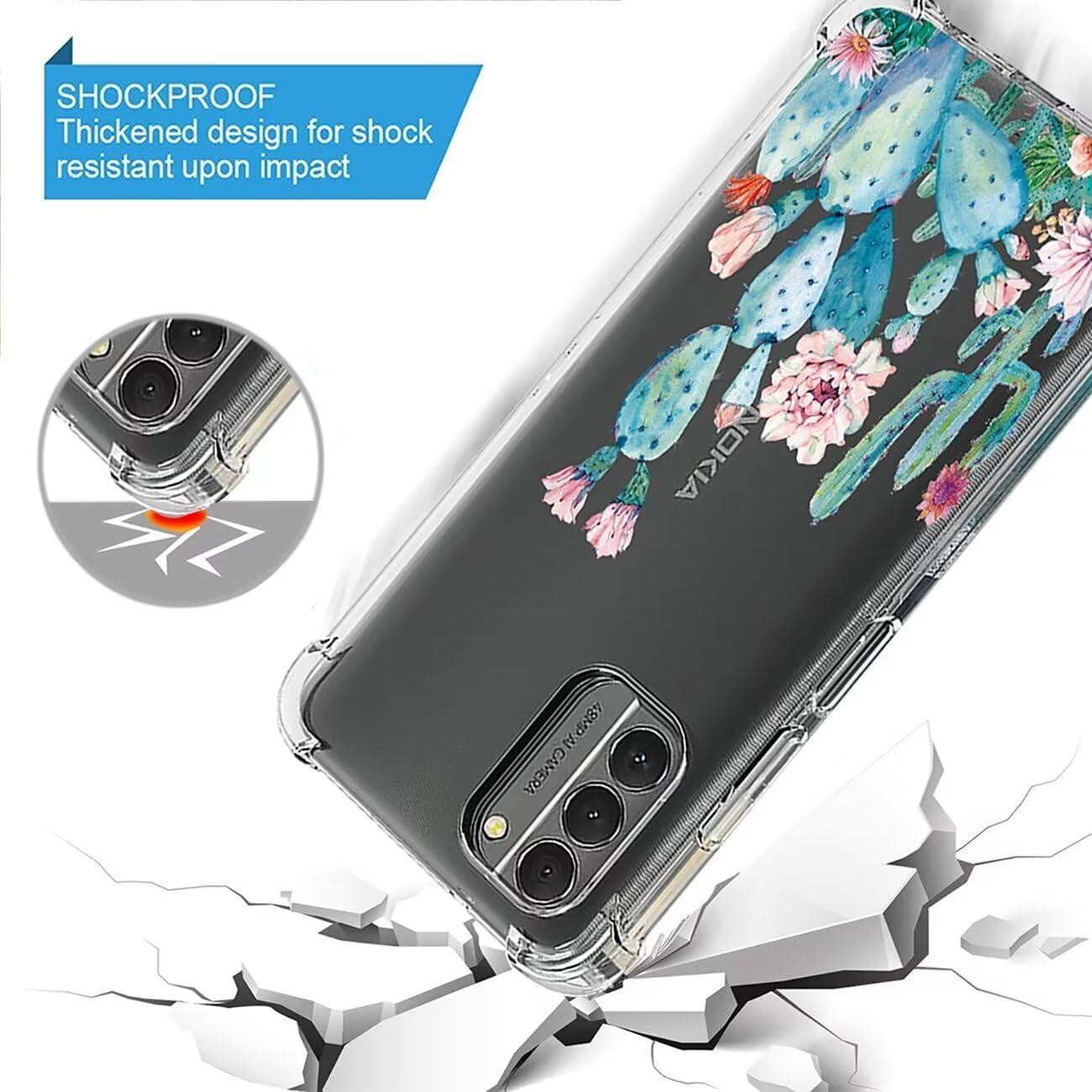 Funda Protectora TPU Floral para Nokia G400 5G Cactus