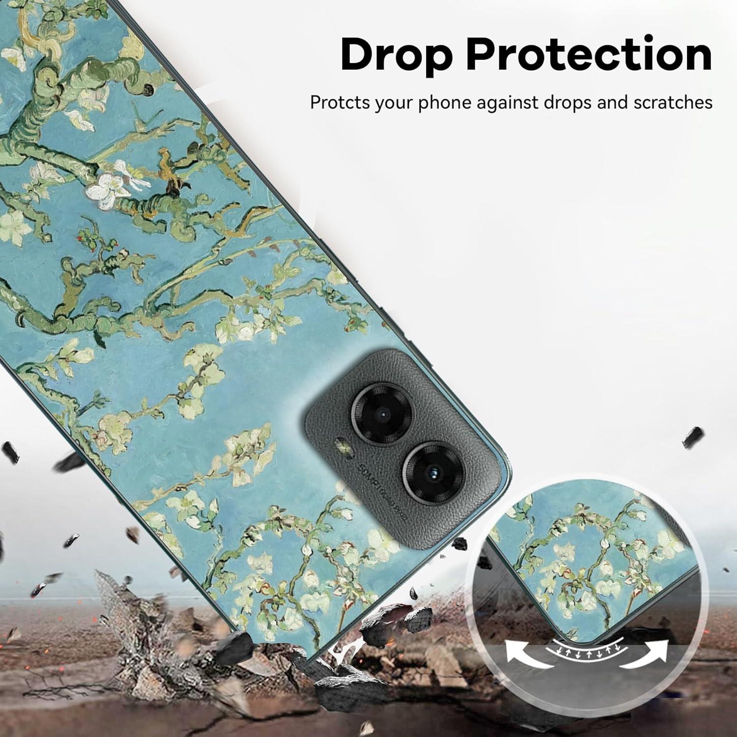 Funda delgada a prueba de golpes Van Gogh para Moto G 5G 2024