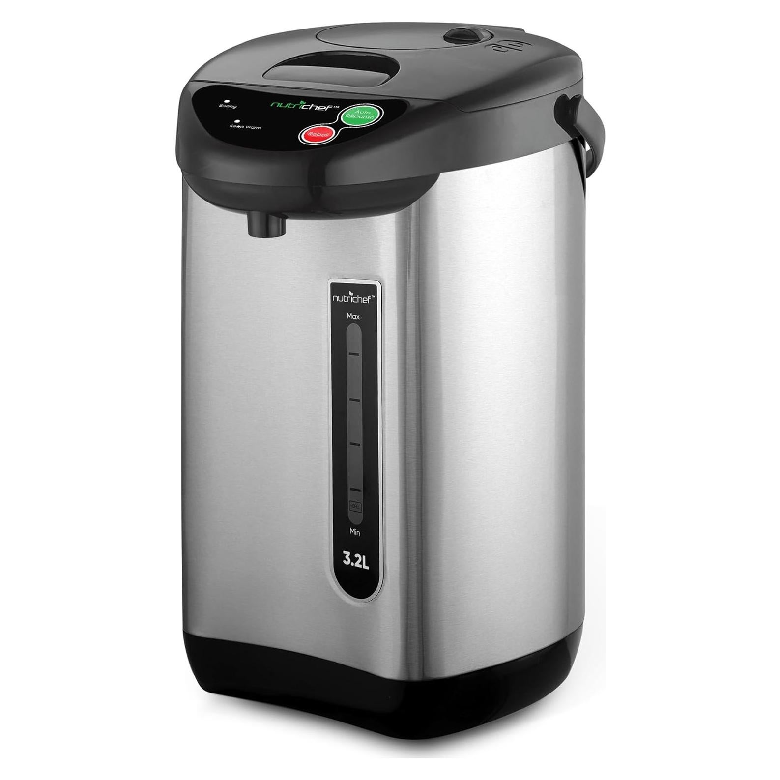 Hervidor de Agua Caliente NutriChef 3.2L Acero Inoxidable