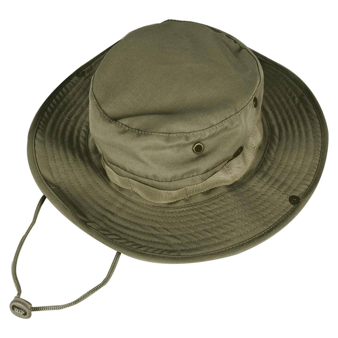 Sombrero de Sol Plegable UPF 50+ Verde Ejército para Hombre y Mujer