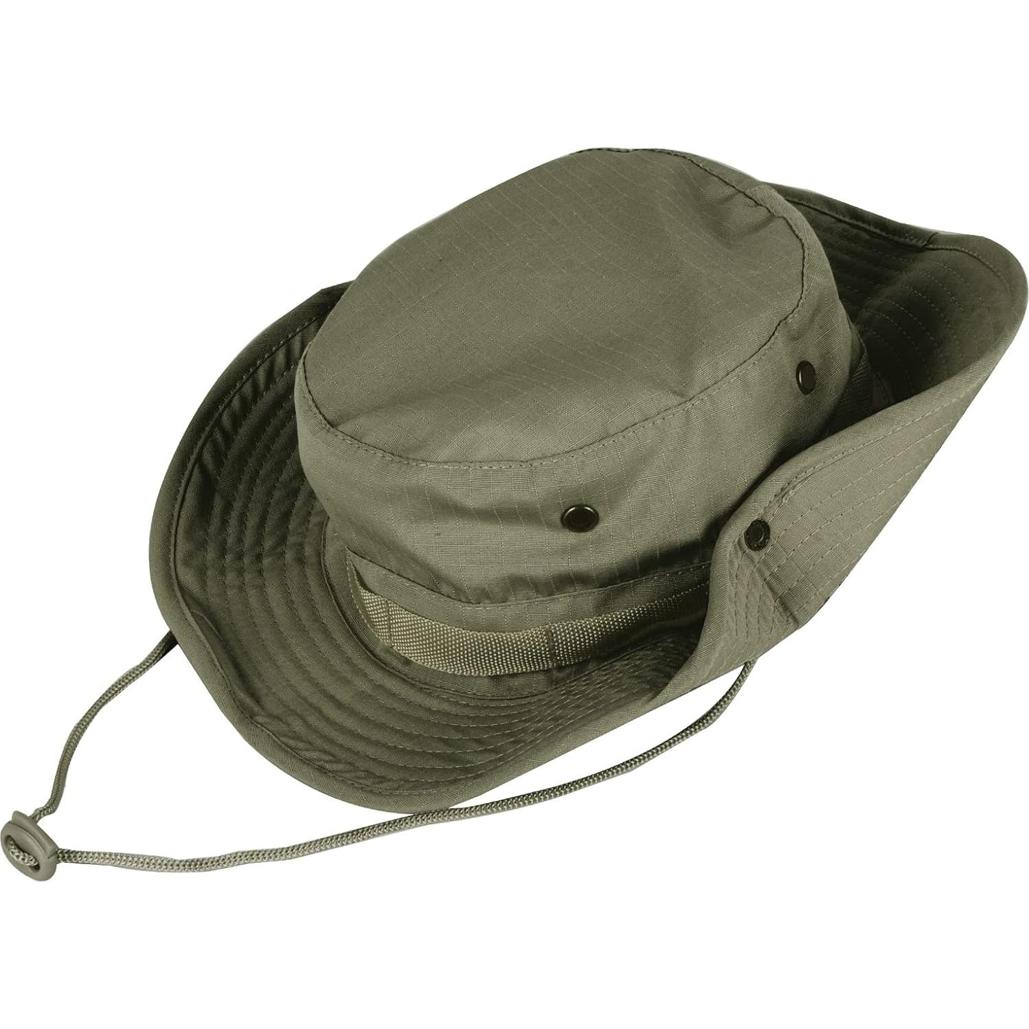 Sombrero de Sol Plegable UPF 50+ Verde Ejército para Hombre y Mujer