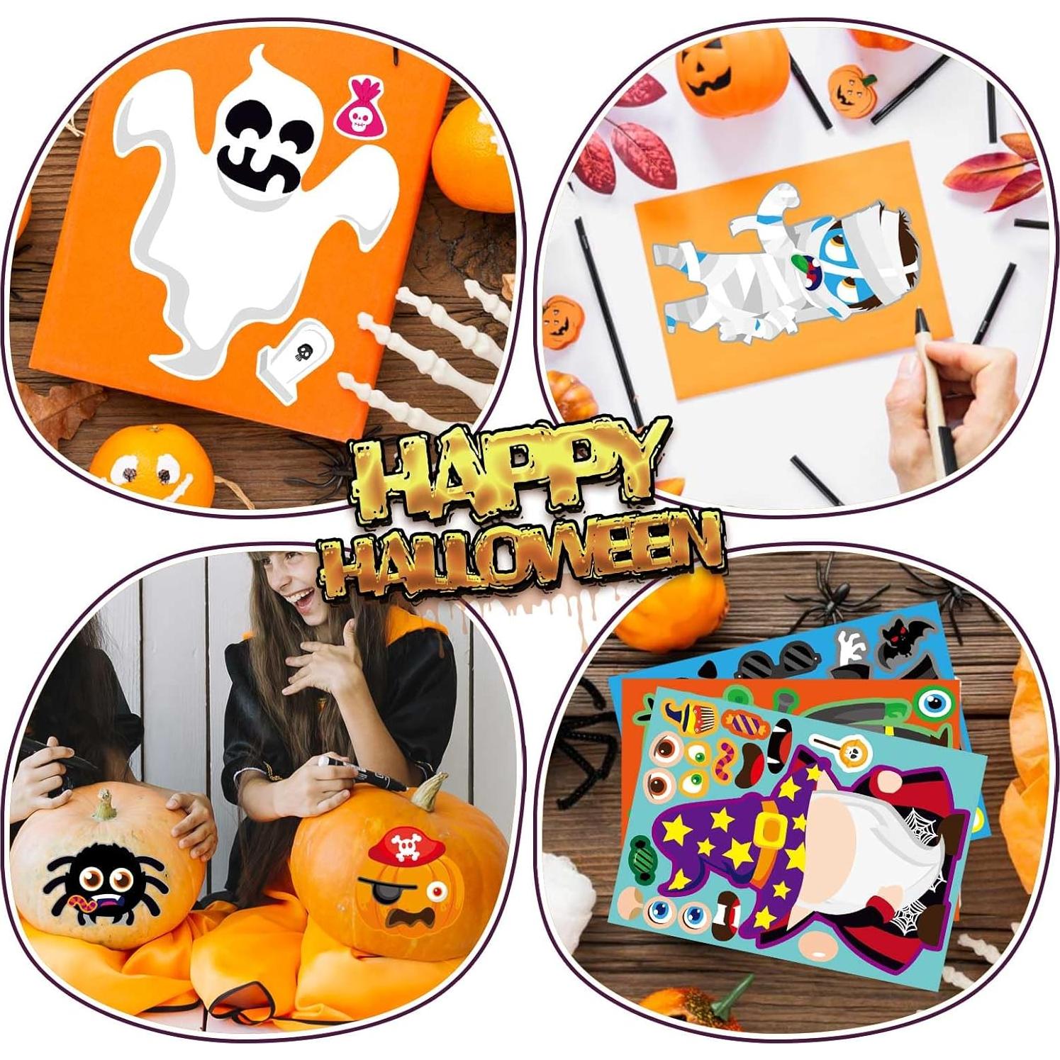 Calcomanías de Halloween DUJAA 48 Piezas para Niños