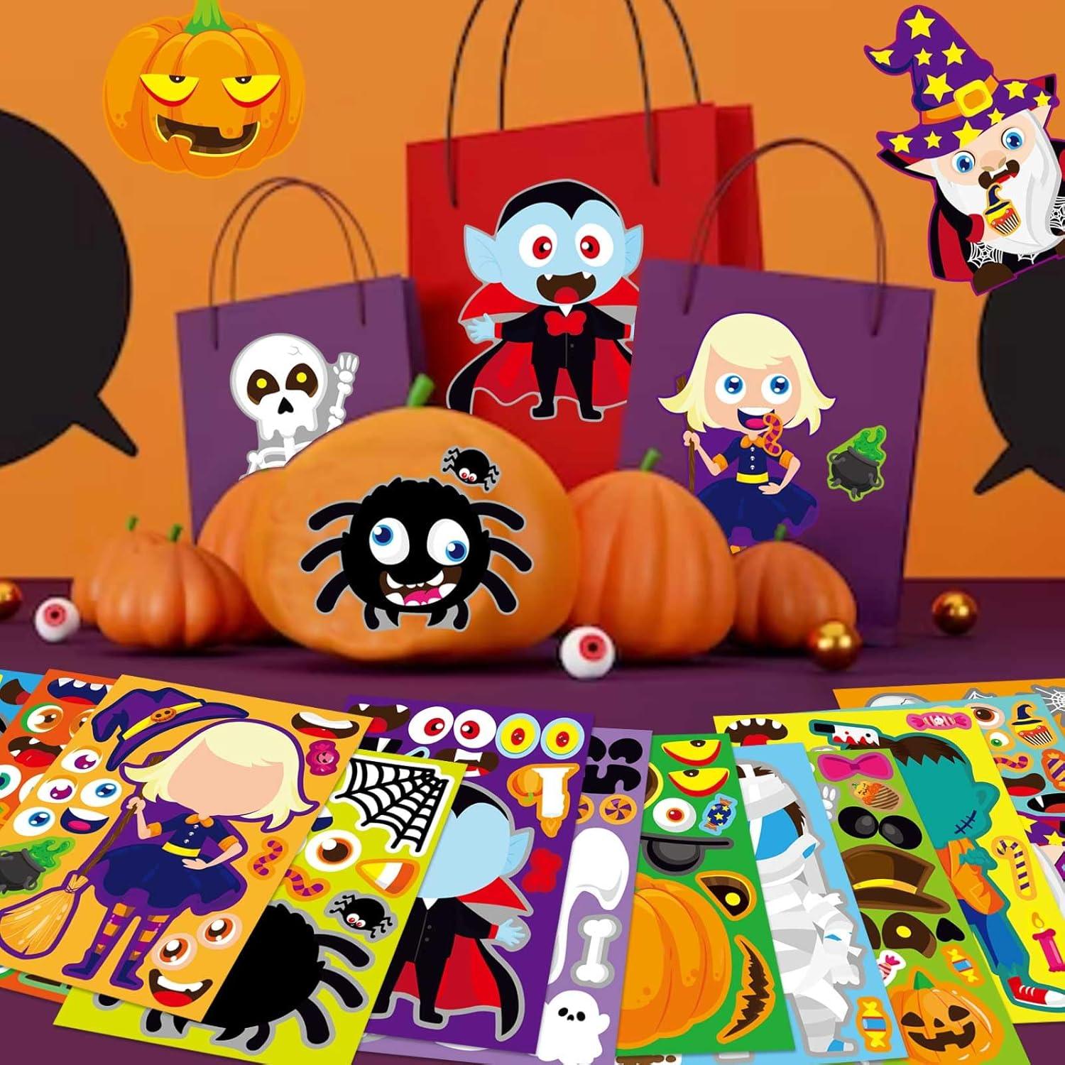 Calcomanías de Halloween DUJAA 48 Piezas para Niños