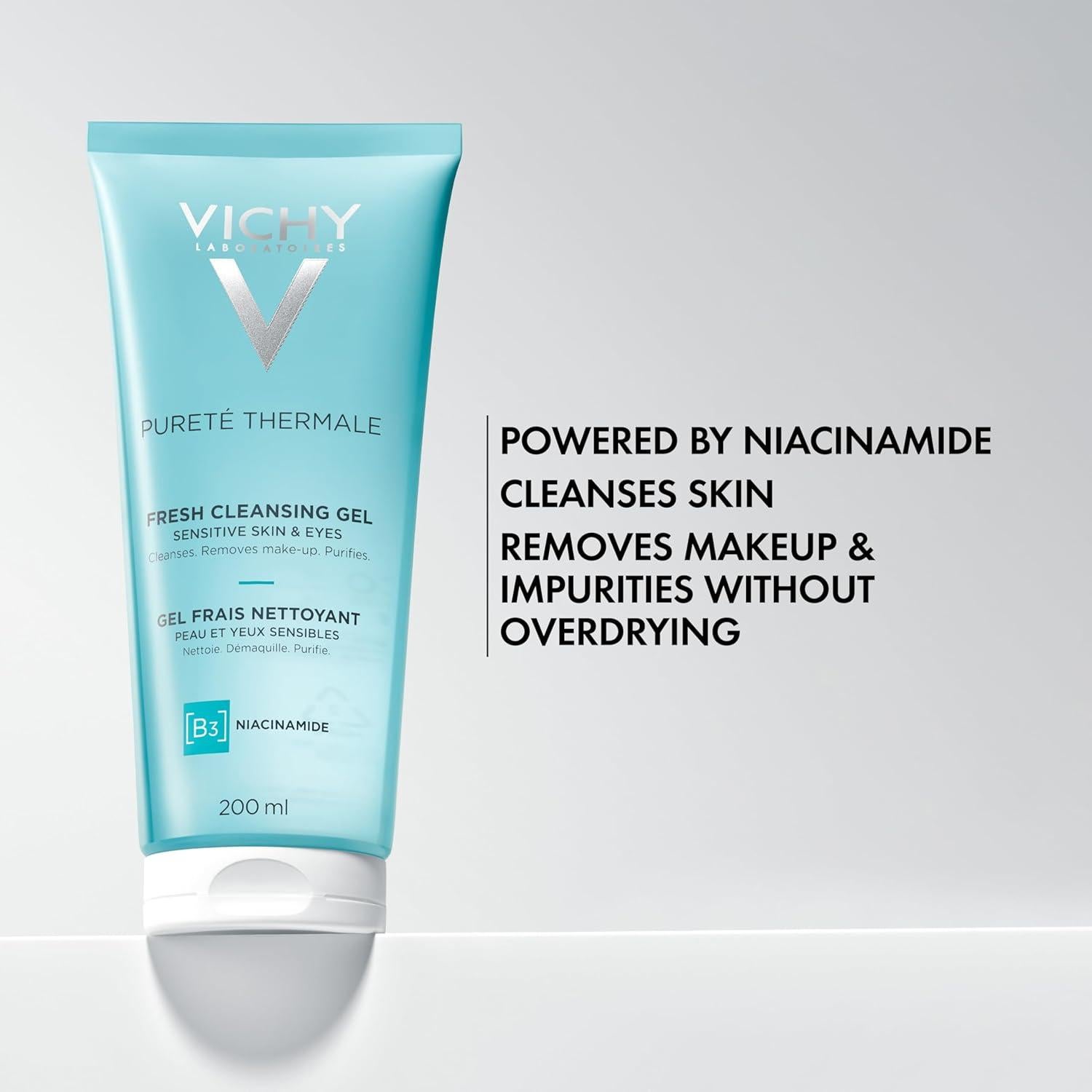 Gel Limpiador Fresco Vichy 200 ml con Glicerina y Niacinamida