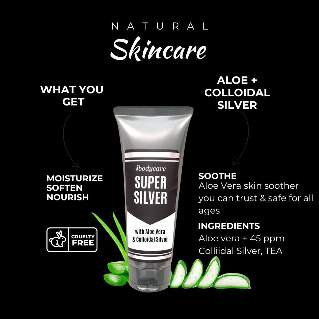 Gel de Plata Coloidal ibodycare 45 PPM 113 g - Hidratante y Calmante