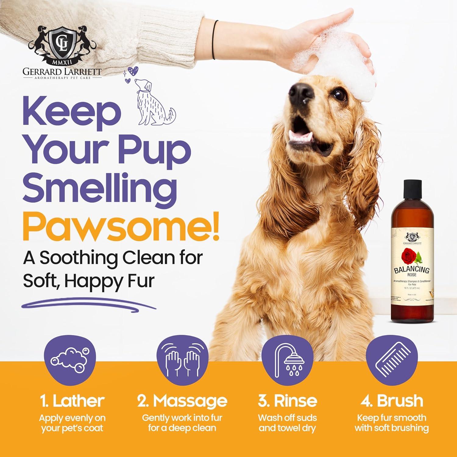 Champú y Acondicionador para Perros Gerrard Larriett 500ml Rosa