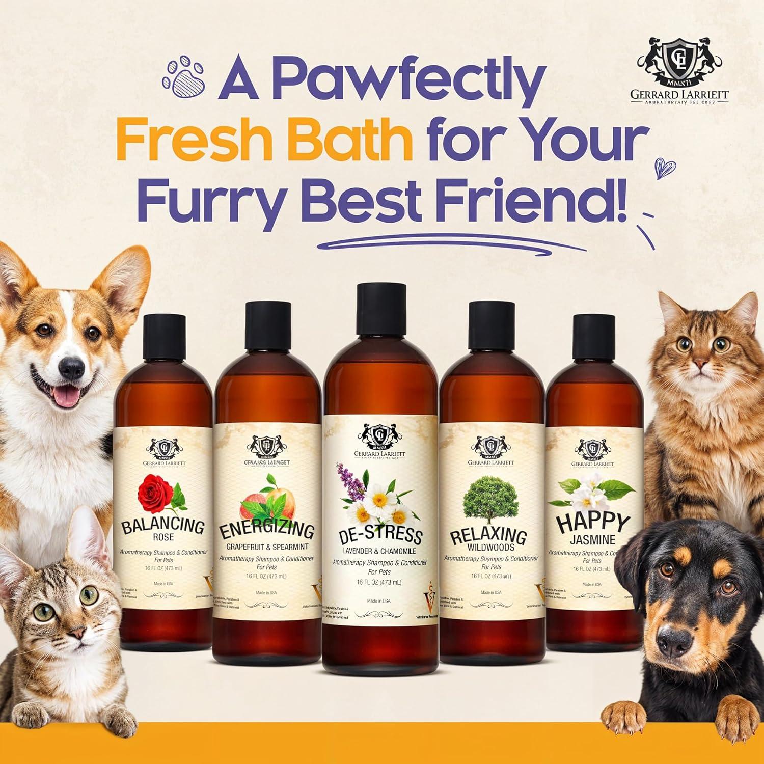 Champú y Acondicionador para Perros Gerrard Larriett 500ml Rosa