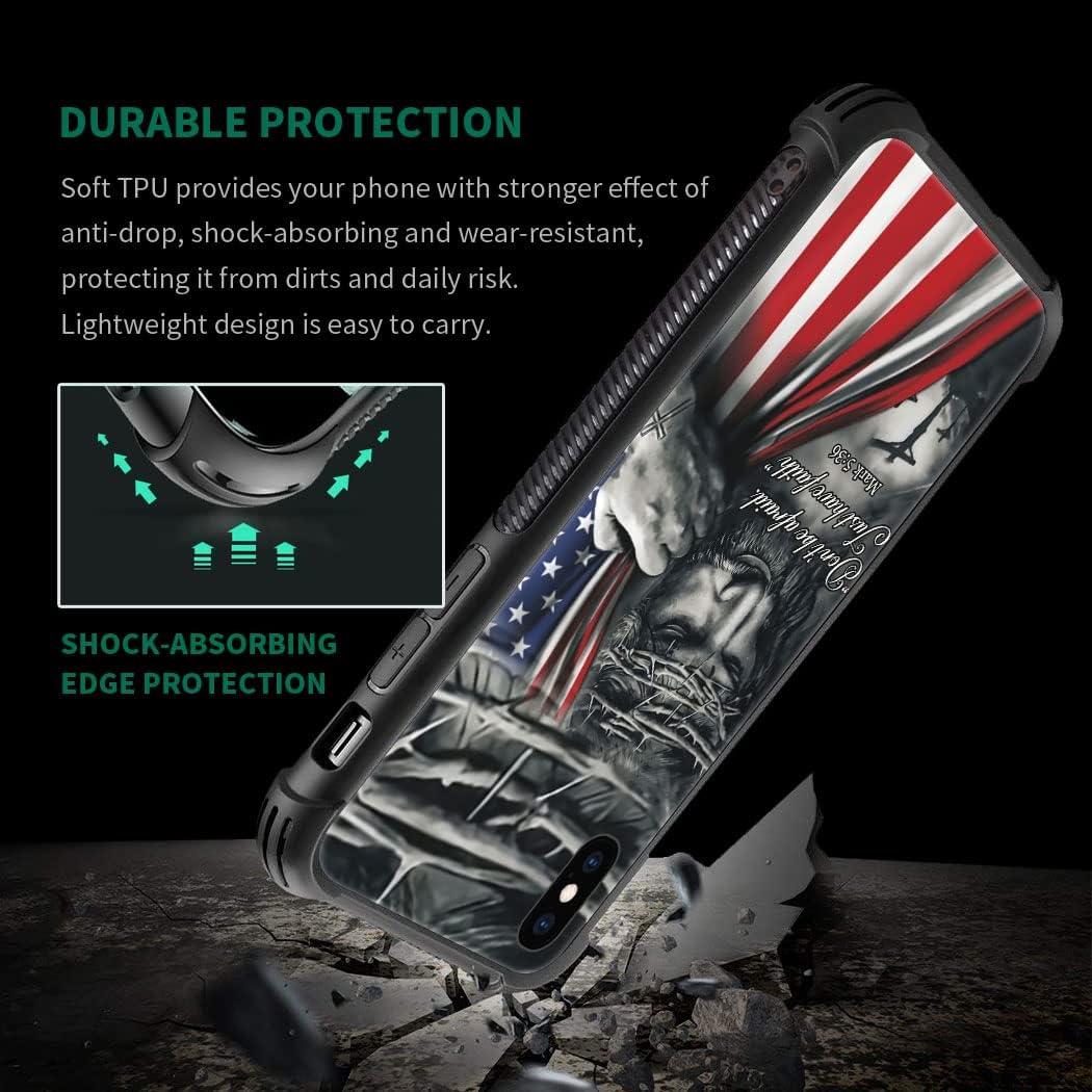 Funda DAIZAG iPhone Xs Max A Prueba de Golpes Bandera Americana