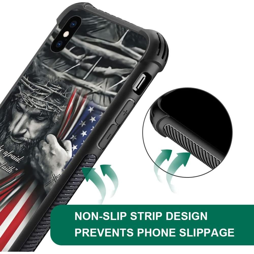 Funda DAIZAG iPhone Xs Max A Prueba de Golpes Bandera Americana