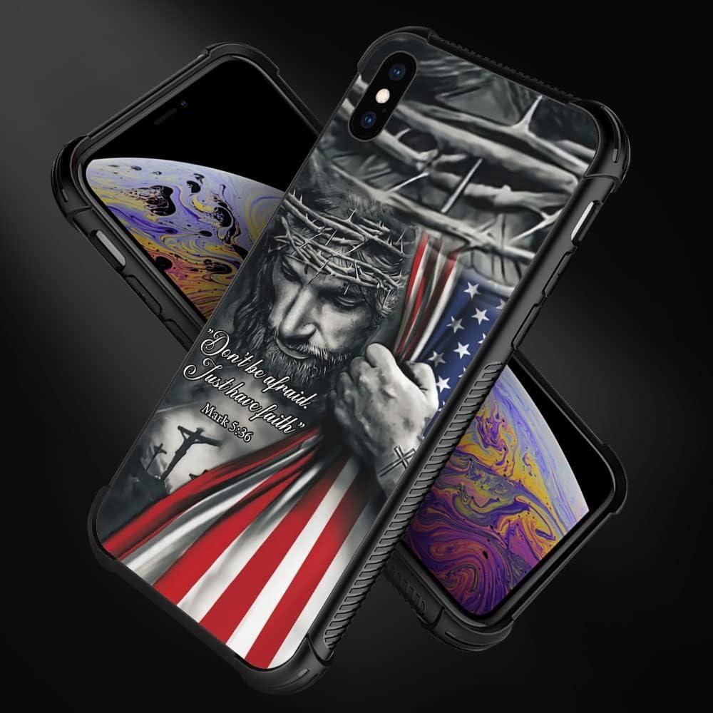Funda DAIZAG iPhone Xs Max A Prueba de Golpes Bandera Americana