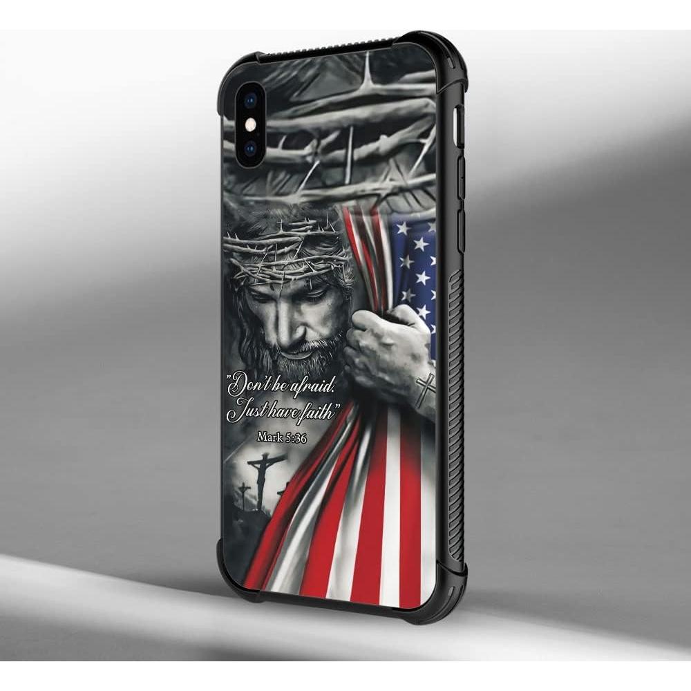 Funda DAIZAG iPhone Xs Max A Prueba de Golpes Bandera Americana