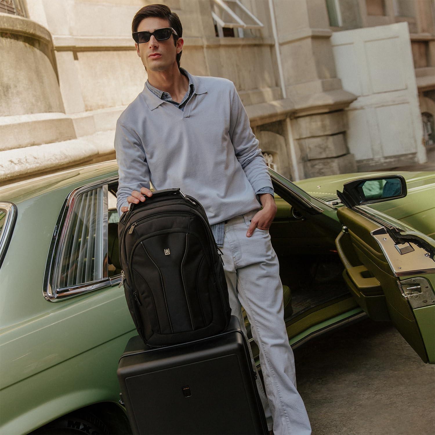 Mochila para Laptop LEVEL8 15.6" Unisex Negra - Acolchada