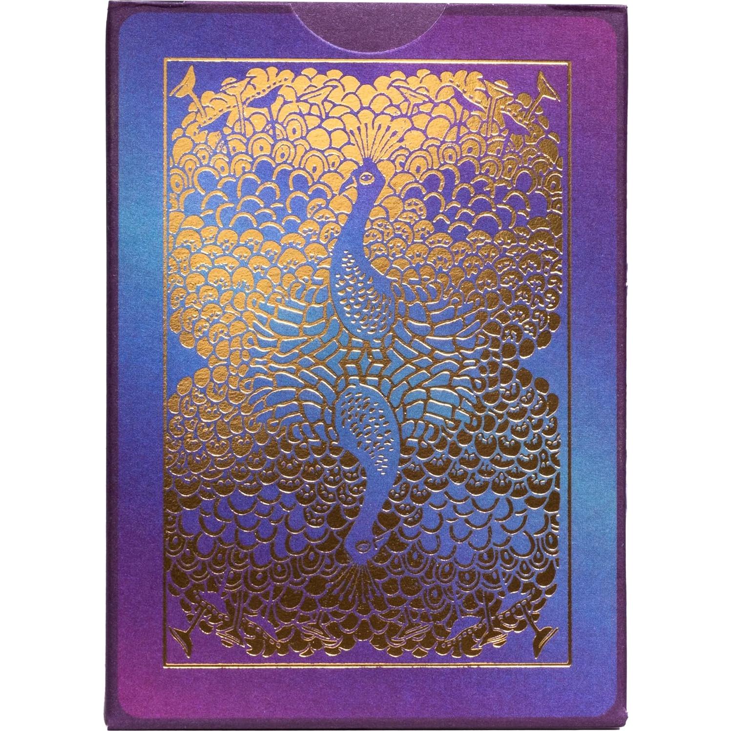 Baraja de Cartas Bicycle Pavo Real Púrpura Premium con Foil Frío