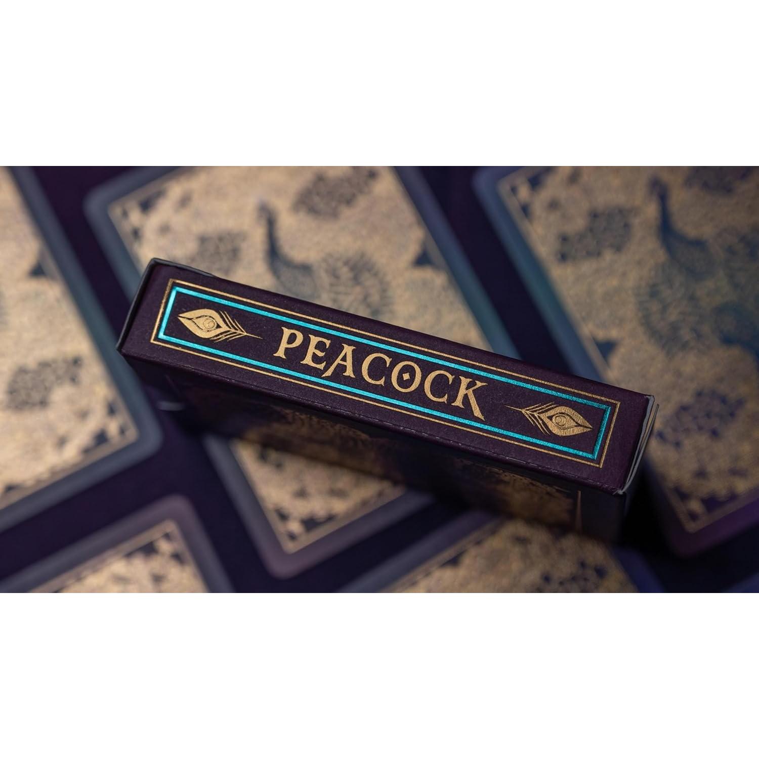 Baraja de Cartas Bicycle Pavo Real Púrpura Premium con Foil Frío