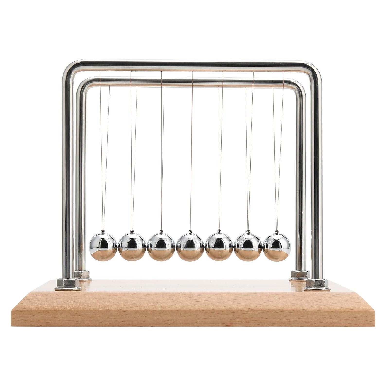 Péndulo de Newton CERROPI con 7 Bolas - Base de Haya