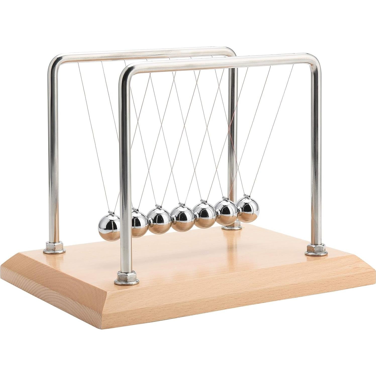 Péndulo de Newton CERROPI con 7 Bolas - Base de Haya