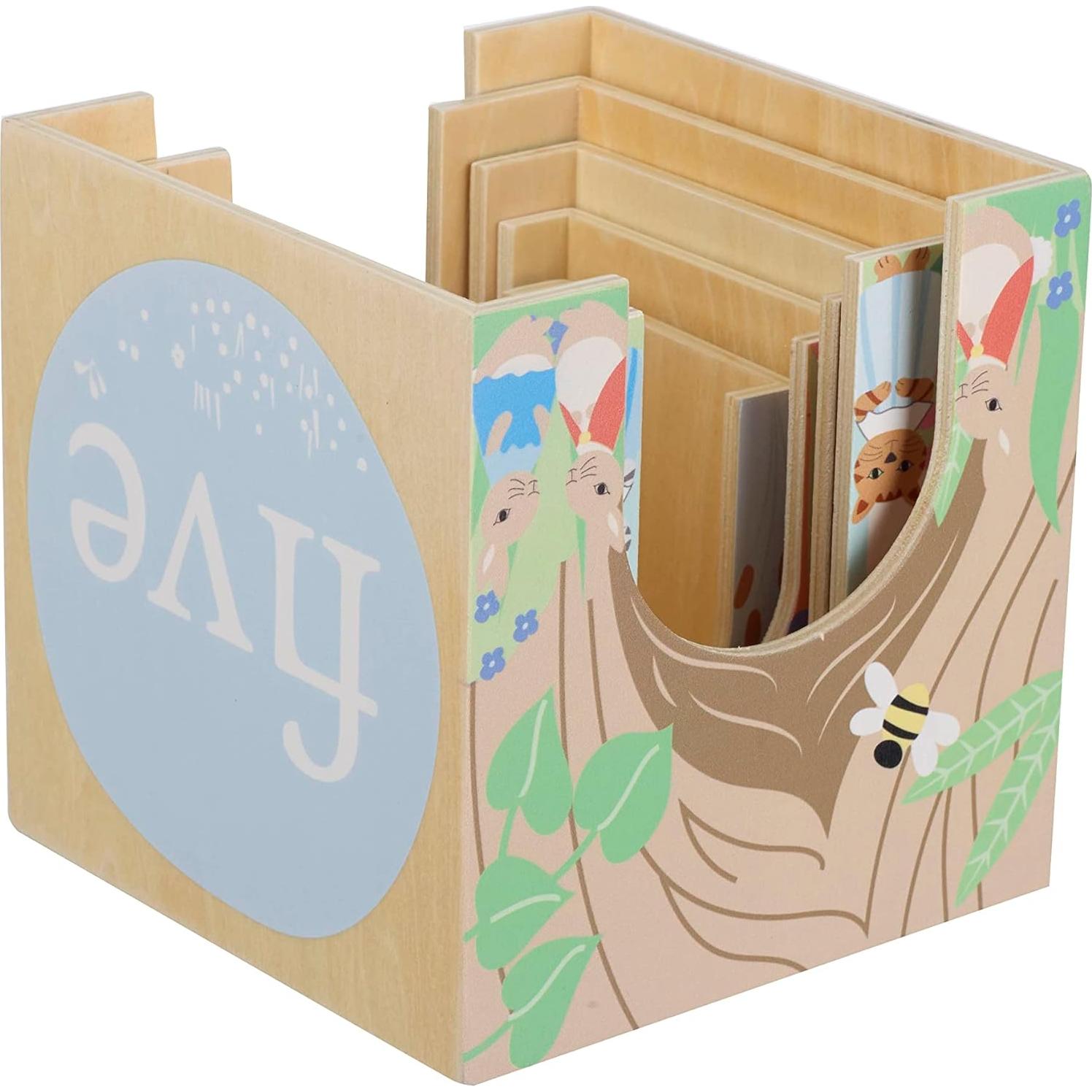 Cubos de Apilamiento de Madera Peter Rabbit - 5 Cubos y Figuras