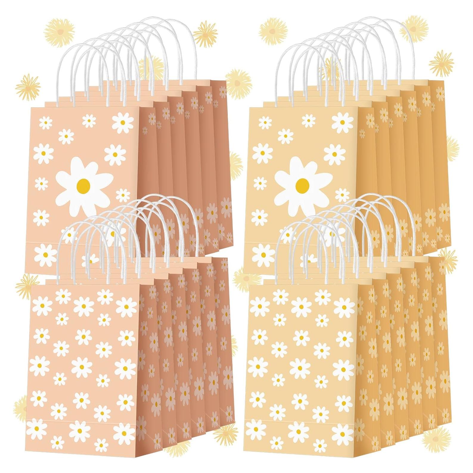 Bolsas de Regalo Otoño Glenmal 24 Pcs con Asa Crisantemo