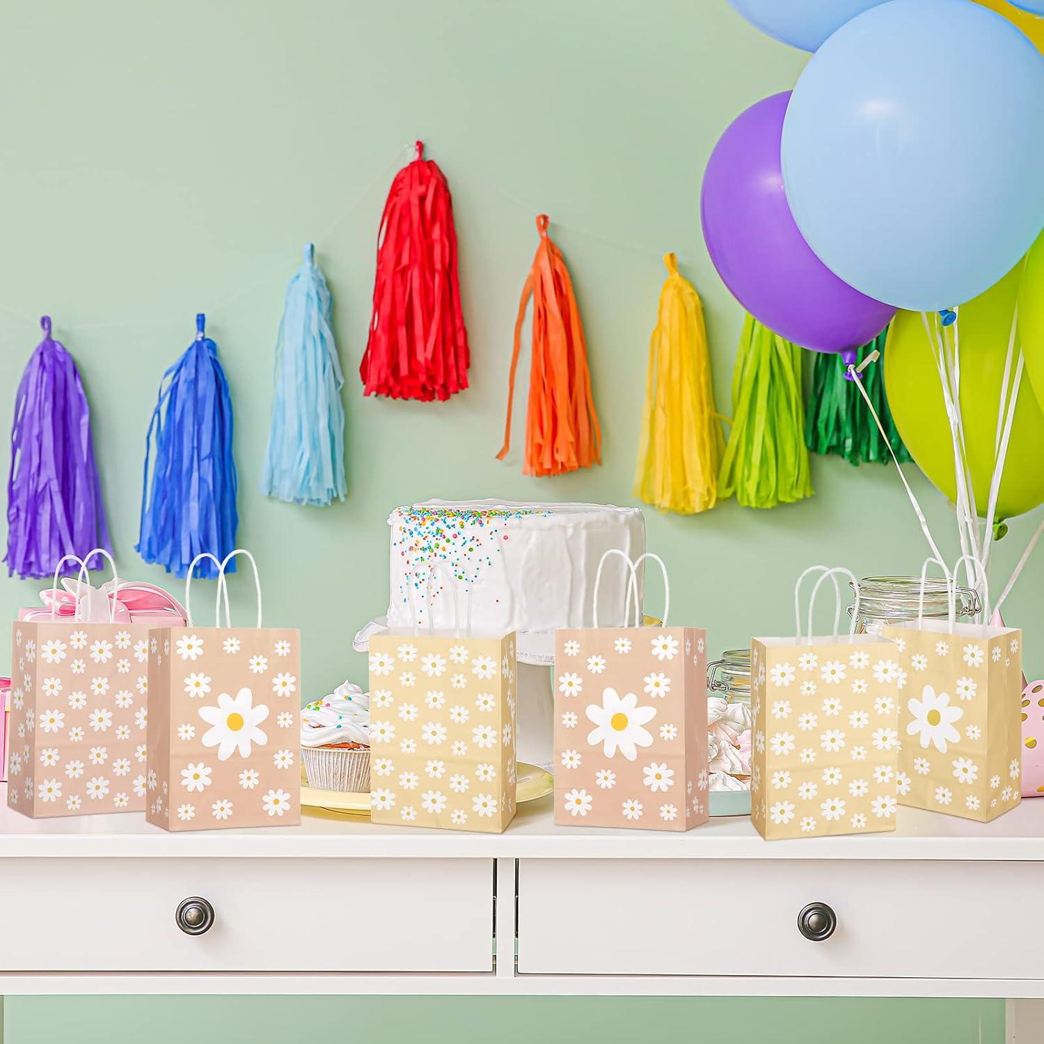 Bolsas de Regalo Otoño Glenmal 24 Pcs con Asa Crisantemo