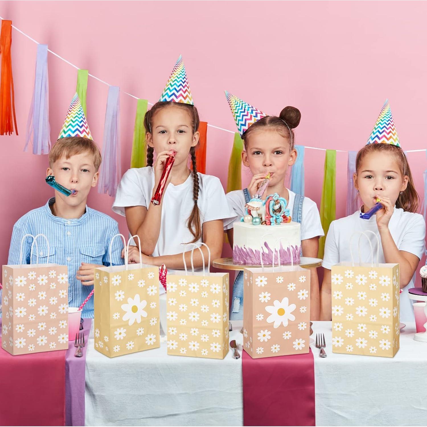 Bolsas de Regalo Otoño Glenmal 24 Pcs con Asa Crisantemo