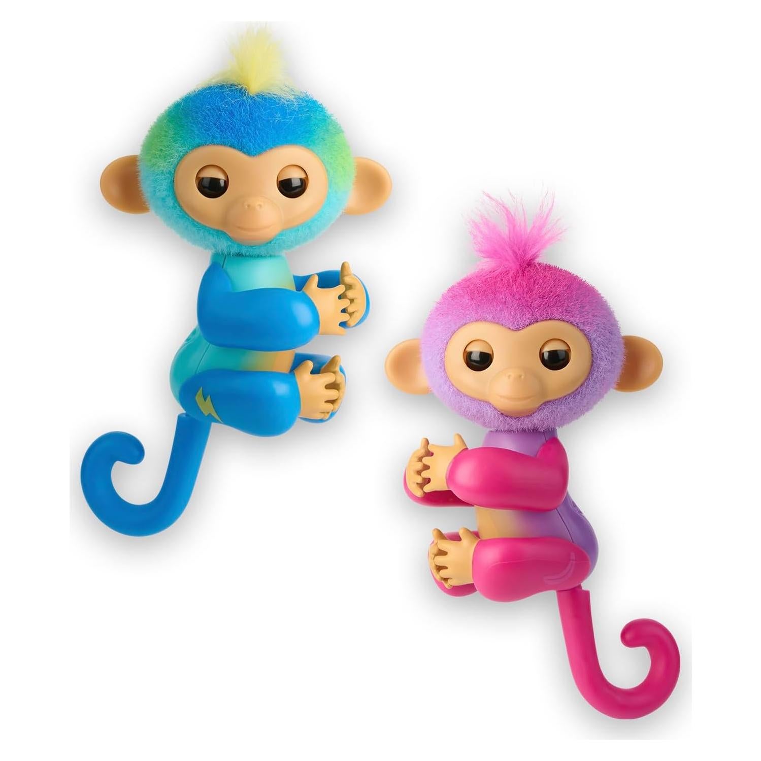 Monos Bebés Interactivos Fingerlings Charli y Leo - Paquete de 2