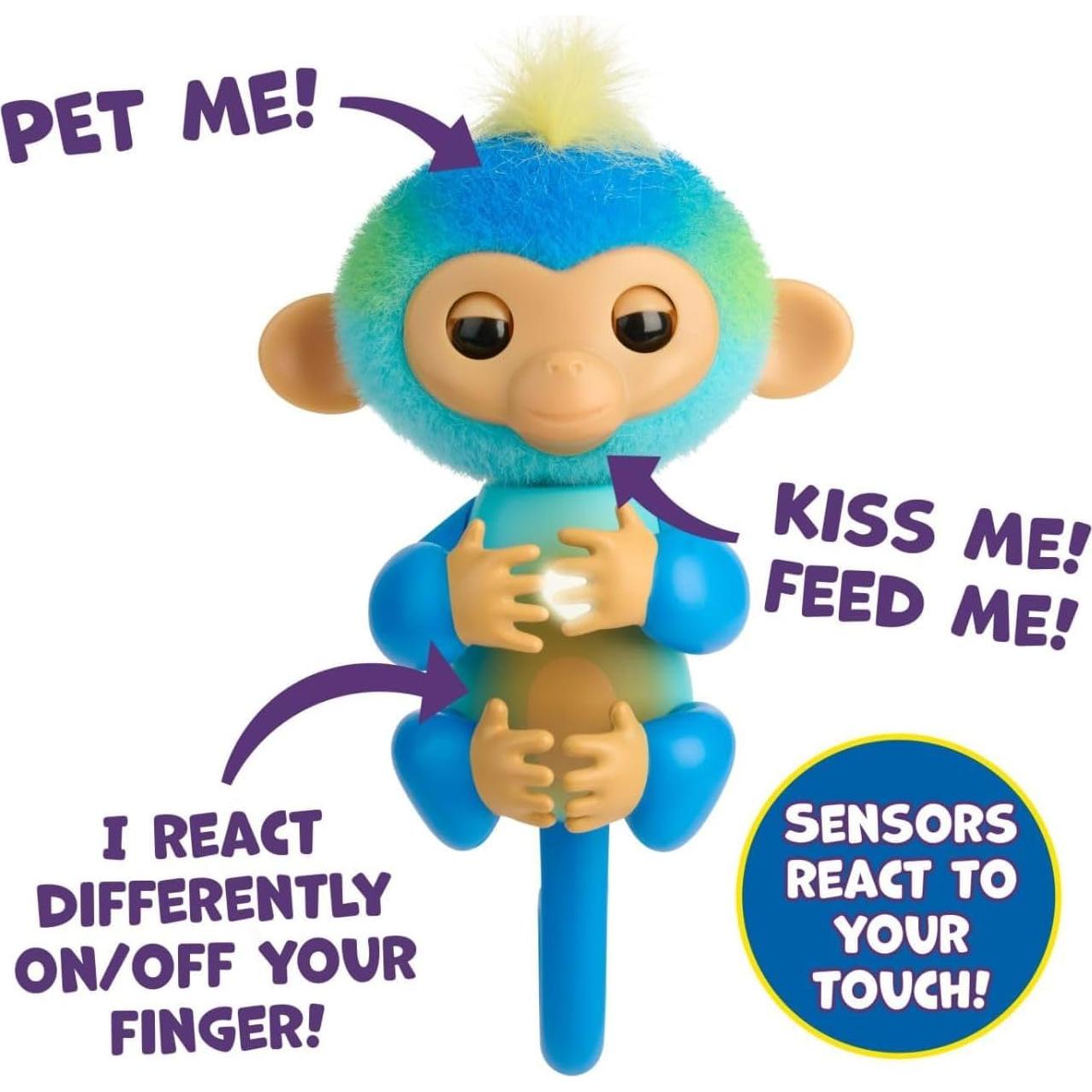 Monos Bebés Interactivos Fingerlings Charli y Leo - Paquete de 2
