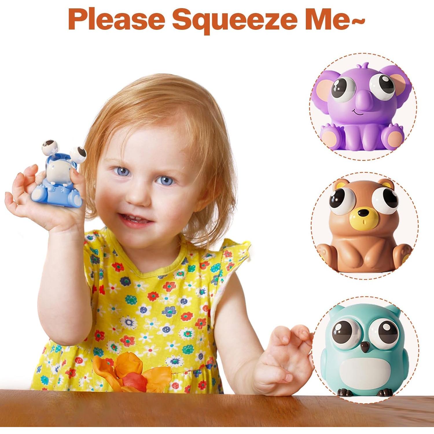 Paquete de 4 Juguetes Antiestrés Squeeze Niulife - Animales Kawaii